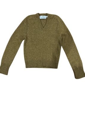TENTREE Men's Olive V-Neck Sweater - Soft Knit
